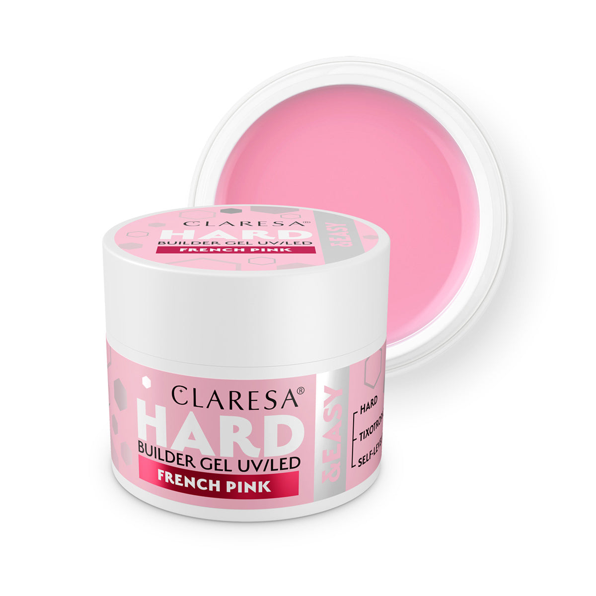 Statybinis gelis Claresa HARD&EASY FRENCH PINK, 45 g