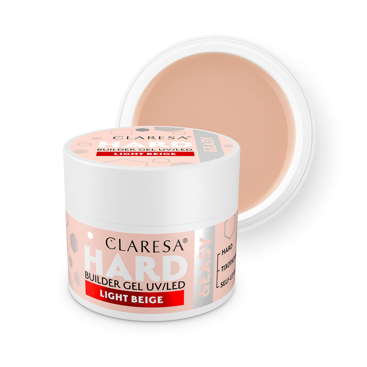 Statybinis gelis Claresa HARD&EASY LIGHT BEIGE, 12 g