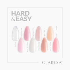 Statybinis gelis CLARESA HARD&EASY NATURAL, 45 g