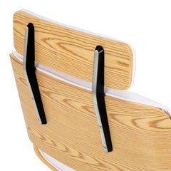 Hairdressing chair Gabbiano Florencja in white with a white base