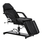 Hydraulic pedicure beauty chair Sillon 210 with rocking function and split footrest black