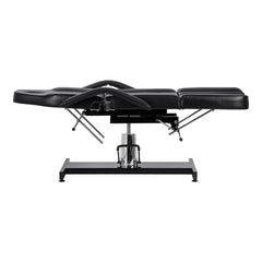Hydraulic pedicure beauty chair Sillon 210 with rocking function and split footrest black