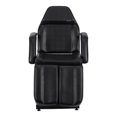 Hydraulic pedicure beauty chair Sillon 210 with rocking function and split footrest black