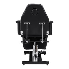 Hydraulic pedicure beauty chair Sillon 210 with rocking function and split footrest black