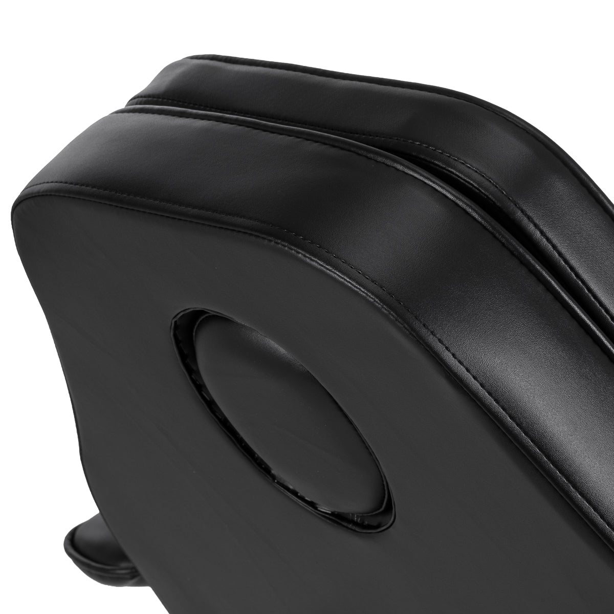 Hydraulic pedicure beauty chair Sillon 210 with rocking function and split footrest black