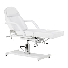 Hydraulic pedicure beauty chair Sillon 210 with rocking function and split footrest white