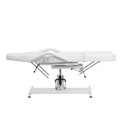 Hydraulic pedicure beauty chair Sillon 210 with rocking function and split footrest white