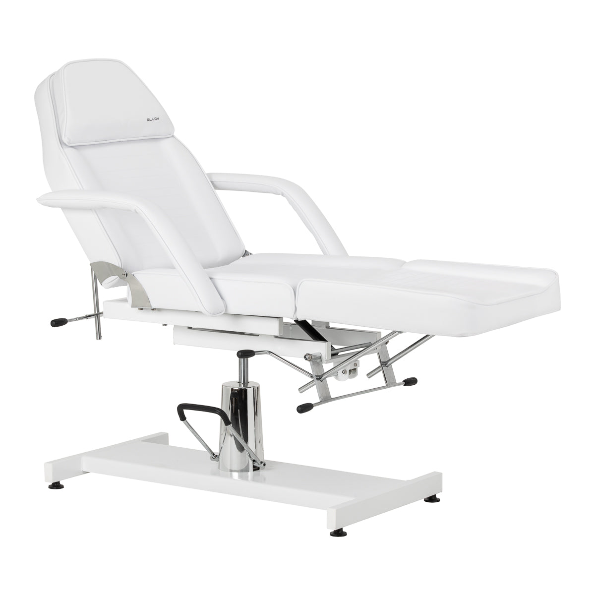 Hydraulic cosmetic chair Sillon 210 with cradle white