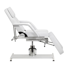 Hydraulic cosmetic chair Sillon 210 with cradle white