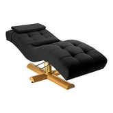 Blakstienų procedūrų kėdė Sillon Corona, juoda su auksiniu pagrindu