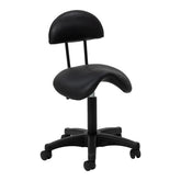 Cosmetic stool 6001 black with a black base