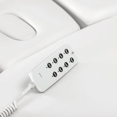 Sillon Relax elektrinis SPA gultas – baltas, šviesiai rudas pagrindas