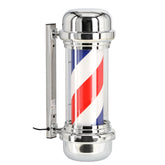 Barberio stulpas (Barber Pole) LED – 60 cm, sidabrinis