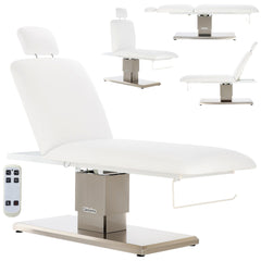 Elektrinis masažo stalas JERE su šildymu, baltas