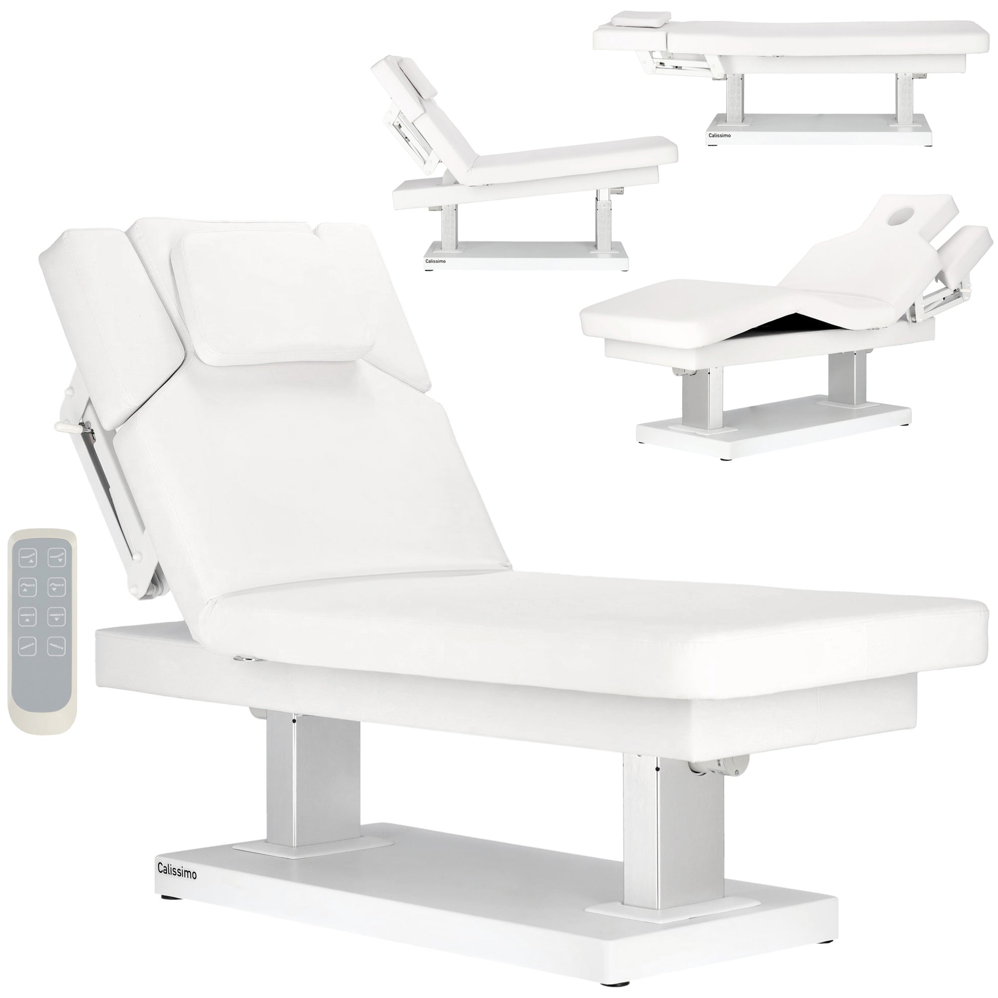 Elektrinis masažo stalas Calissimo 2167A, 4 el. motorai, baltas