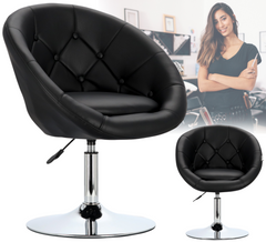 Kirpyklos kėdė Ferrara Silver, juoda