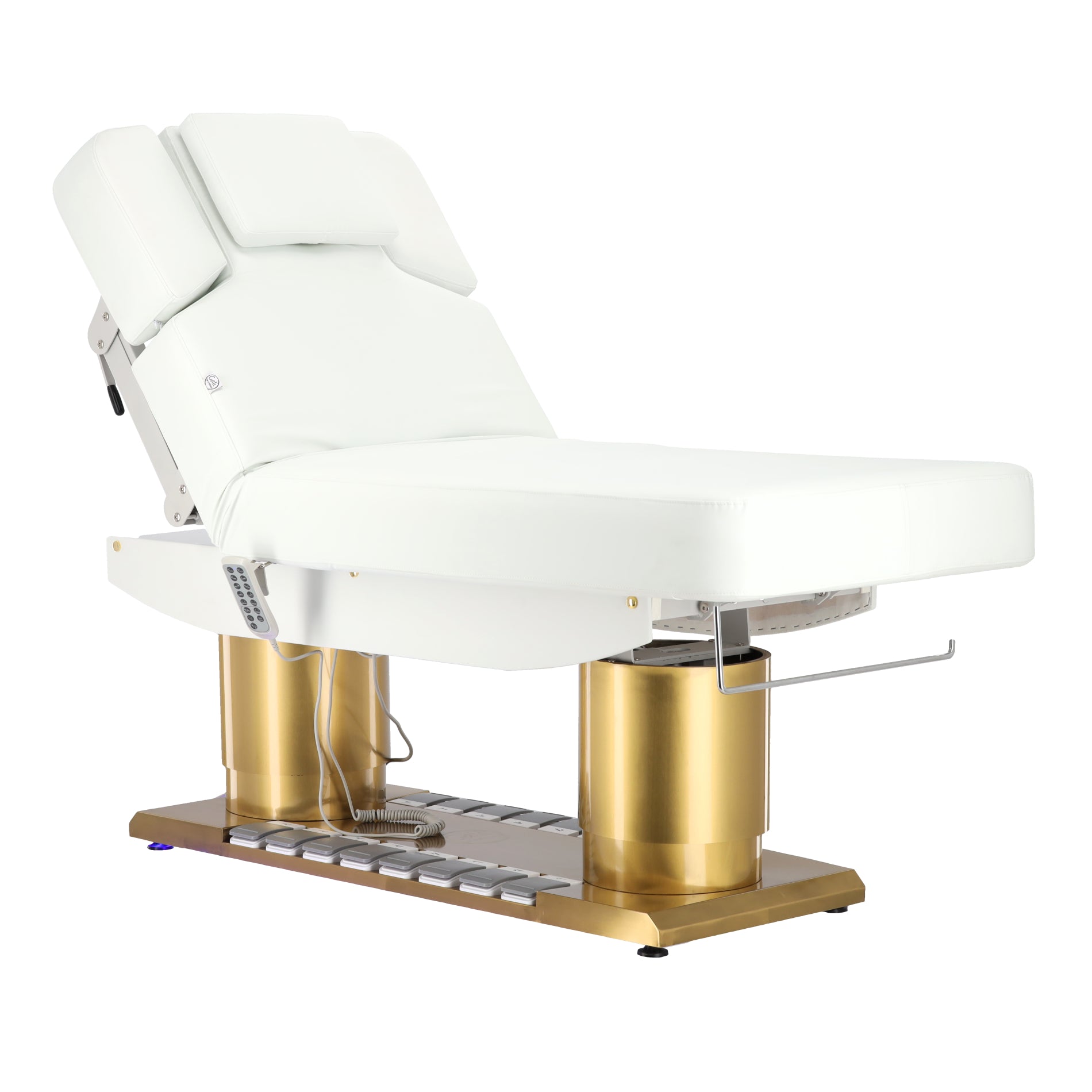 Elektrinis masažo stalas Avelon su šildymo funkcija, baltas