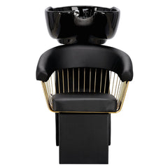 Kirpyklos plautuvė Zoe GOLD - juoda