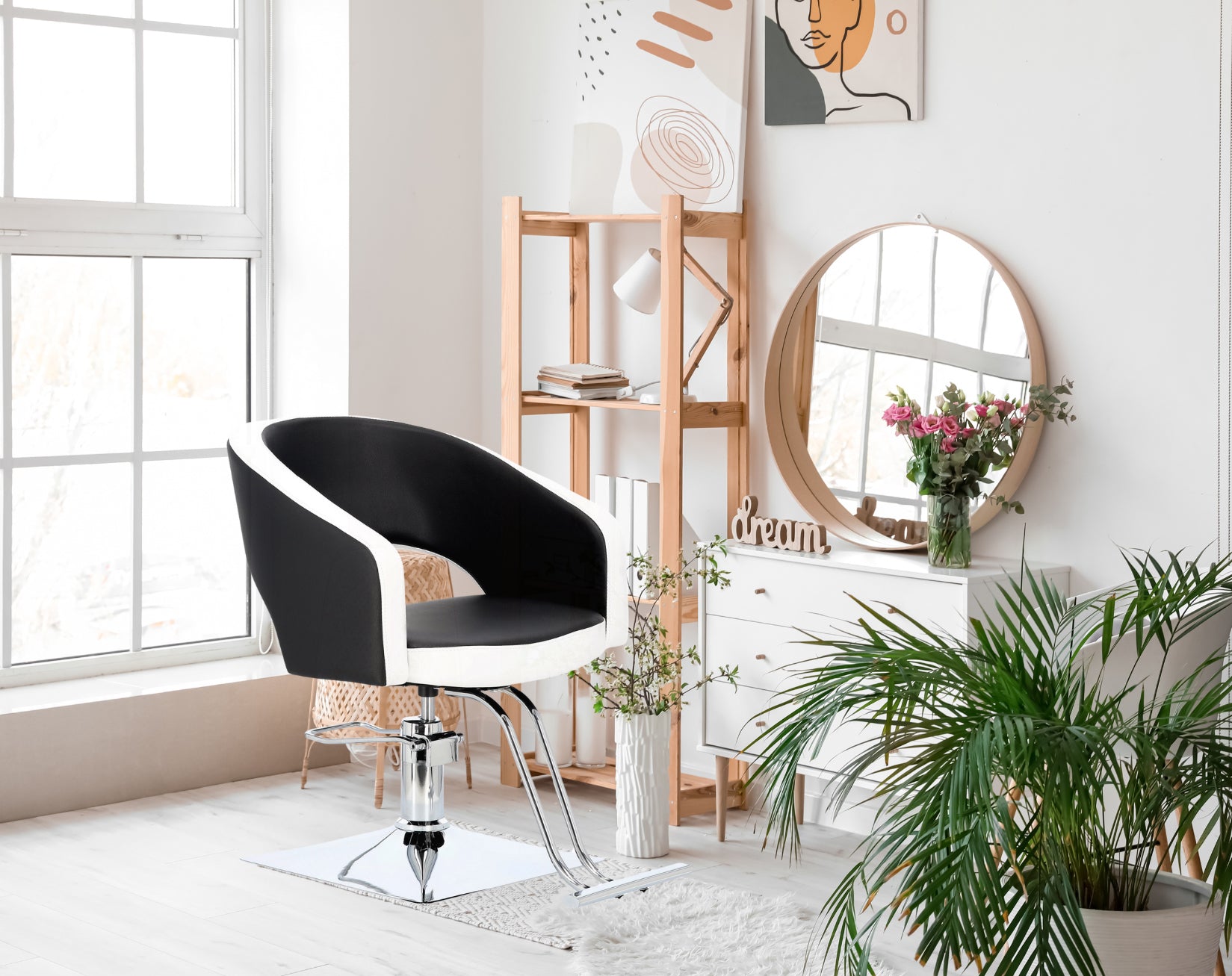 Kirpyklos kėdė EMME – juoda