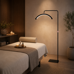 Pusmėnulio LED kosmetologinė lempa 24 W Moon Pro, juoda