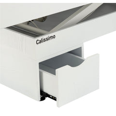 Elektrinis masažo stalas / kosmetologinis gultas su šildymu ir LED apšvietimu F245 – kreminis