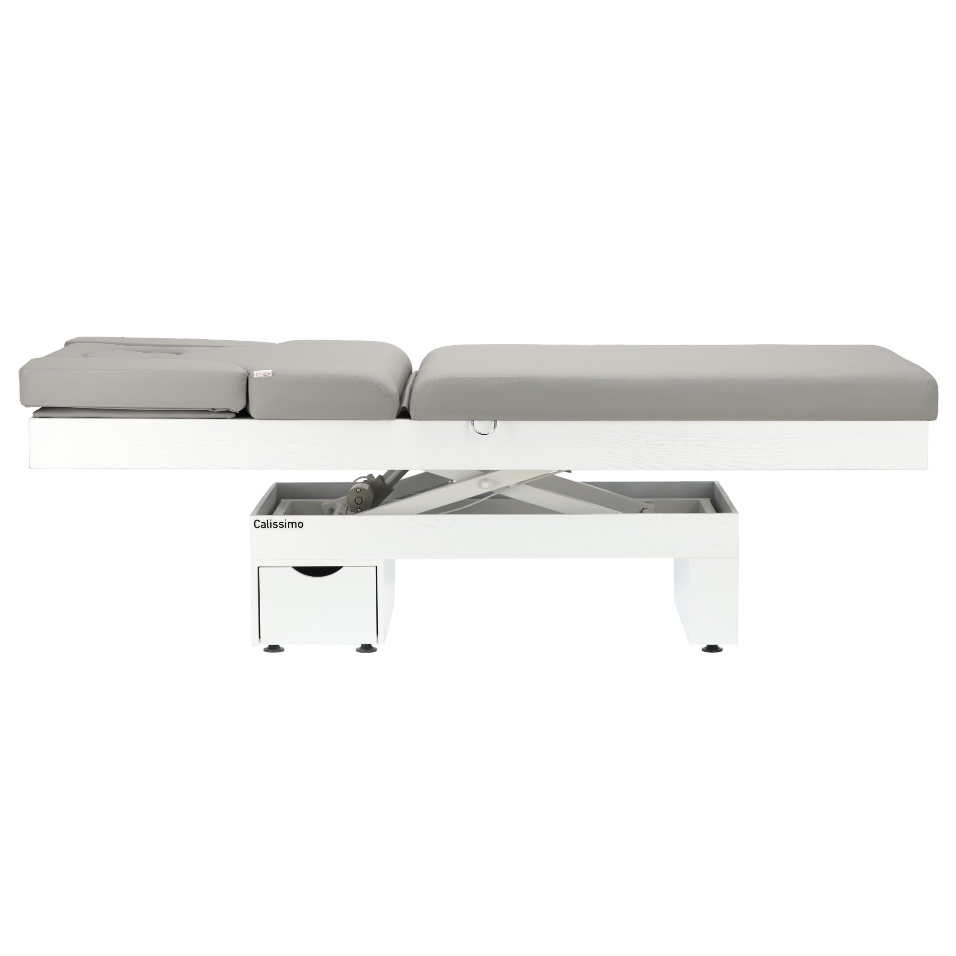 Elektrinis masažo stalas / kosmetologinis gultas su šildymu ir LED apšvietimu F245 – pilkas