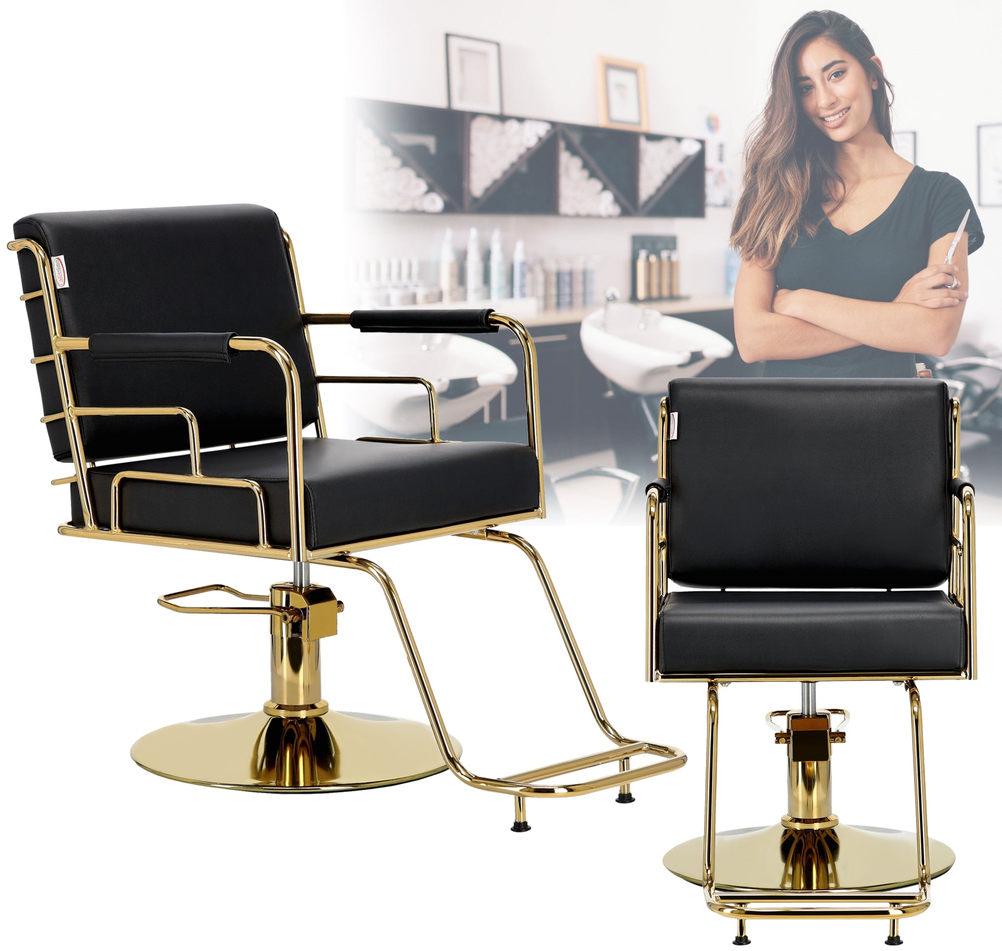 Kirpyklos kėdė LEXA – juoda