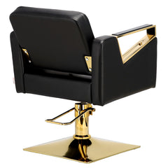Kirpyklos kėdė Toma GOLD, su pakoju - juoda
