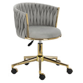 Meistro kėdė Velvet Gold su atlošu – pilka
