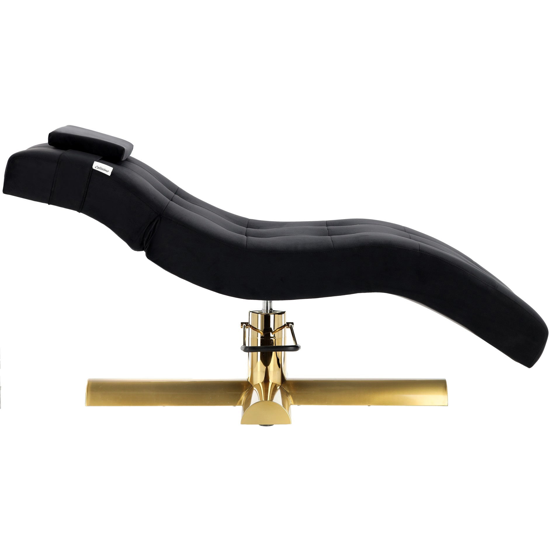 Hidraulinė daugiafunkcinė kosmetologinė lova AMALFI, pasukama, aksominė juoda