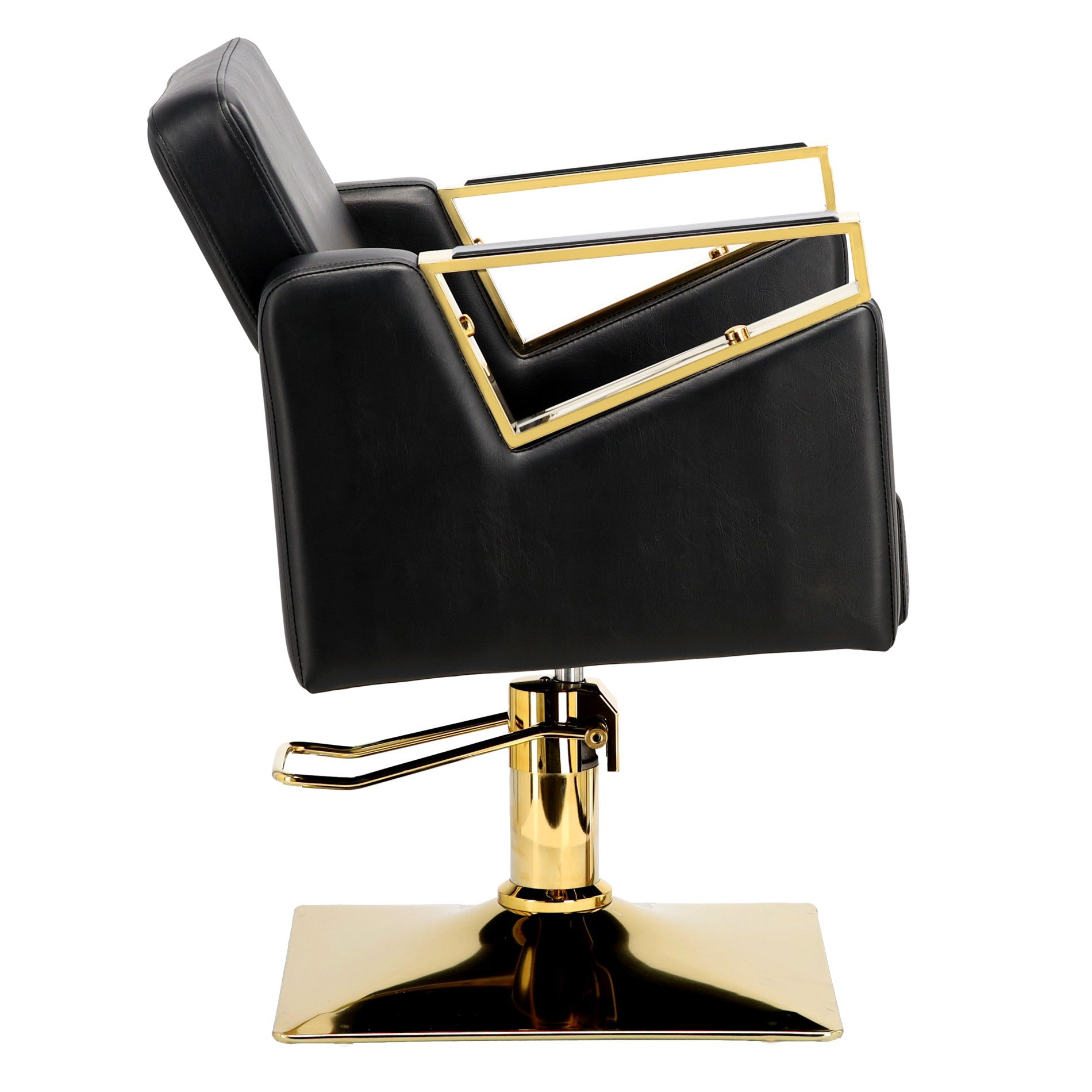 Kirpyklos kėdė Toma GOLD, su pakoju - juoda