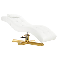 Hidraulinė daugiafunkcinė kosmetologinė lova AMALFI, pasukama, balta