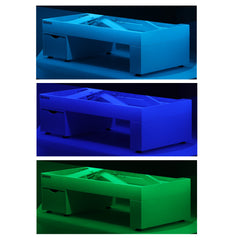 Elektrinis masažo stalas / kosmetologinis gultas su šildymu ir LED apšvietimu F245 – pilkas