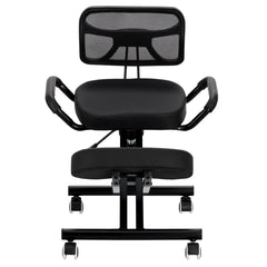 Ergonominė kėdė su atlošu EN301, juoda