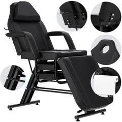 Mechaninis kosmetologinis gultas su kuvetėmis – Verano, 72 cm, juodas