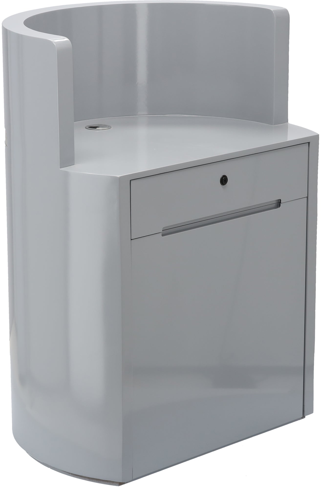 Kirpyklos registratūros stalas ELIA - pilkas