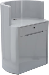 Kirpyklos registratūros stalas ELIA - pilkas