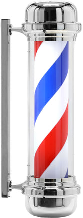 Barberio besisukantis šviestuvas (Barber Pole) LED – 100 cm, sidabrinis