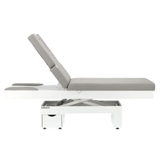 Elektrinis masažo stalas / kosmetologinis gultas su šildymu ir LED apšvietimu F245 – pilkas