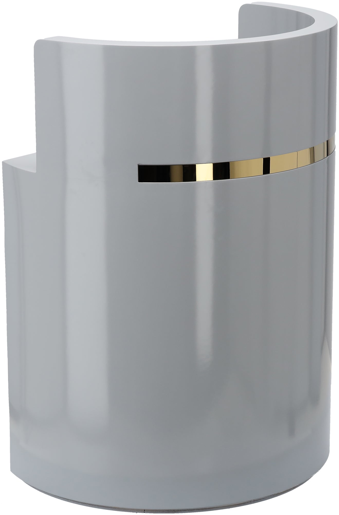 Kirpyklos registratūros stalas ELIA - pilkas