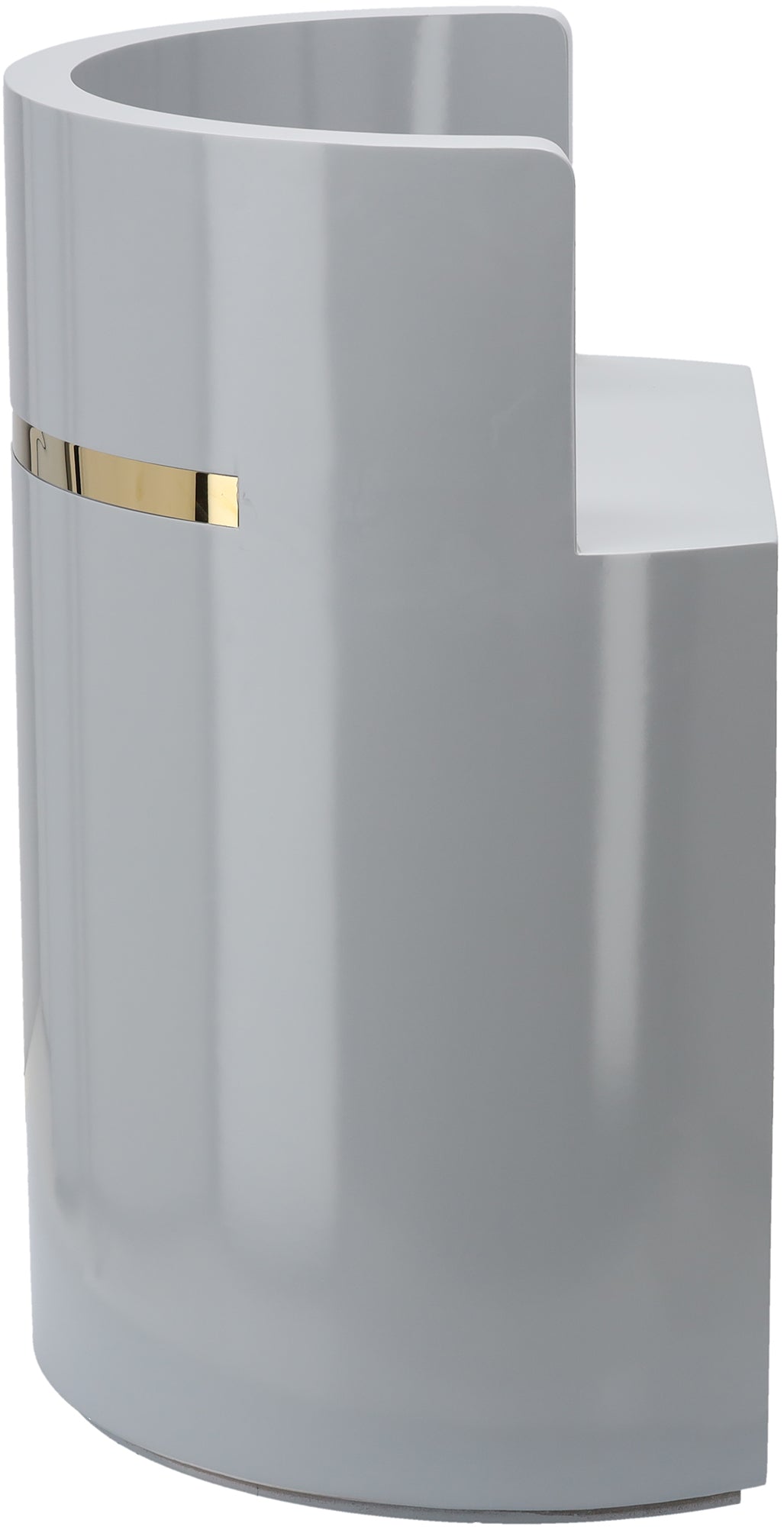 Kirpyklos registratūros stalas ELIA - pilkas