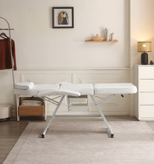 Mechaninis kosmetologinis gultas su kuvetėmis – Verano, 72 cm, baltas