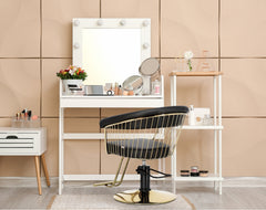 Kirpyklos kėdė Zoe GOLD, juoda su aukso sp. apdaila