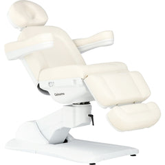 Elektrinis kosmetologinis gultas Aden, 4 motorai, pasisukantis - baltas