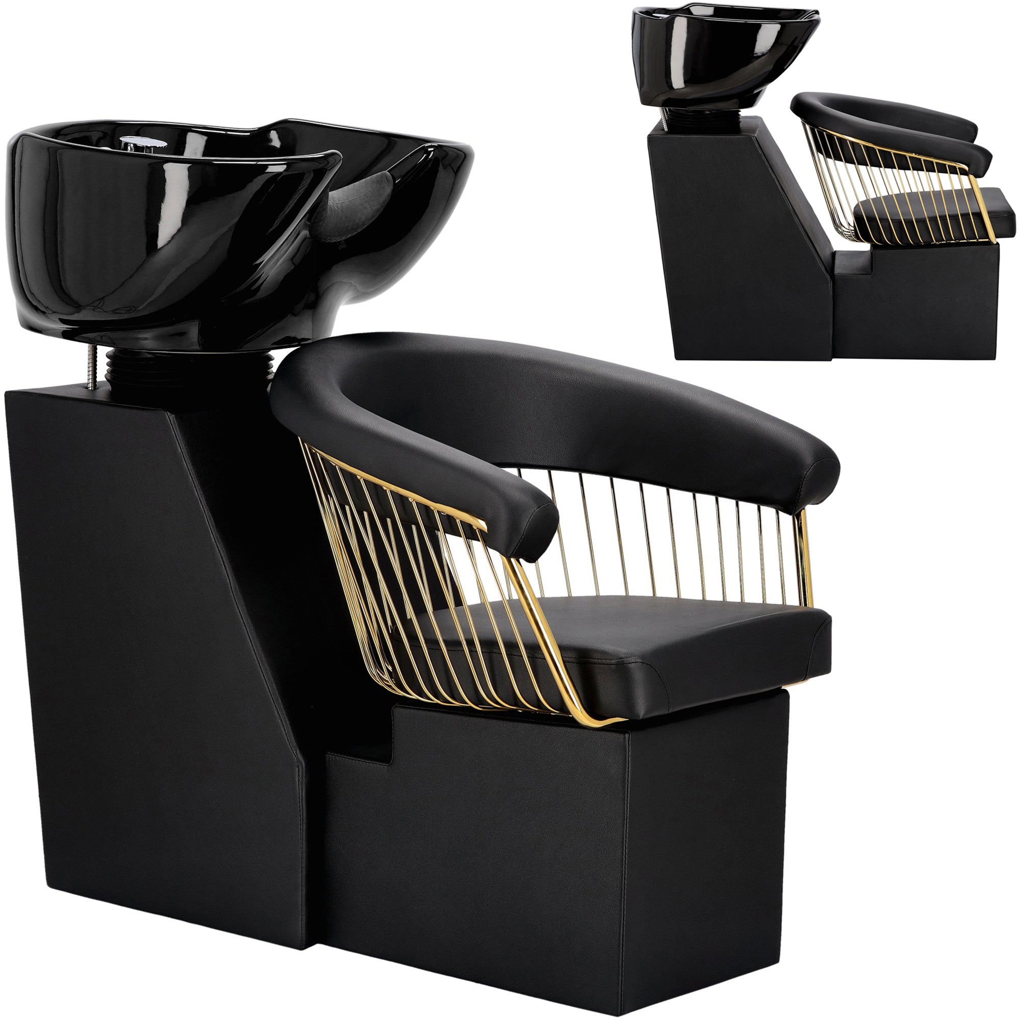 Kirpyklos plautuvė Zoe GOLD - juoda