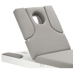 Elektrinis masažo stalas / kosmetologinis gultas su šildymu ir LED apšvietimu F245 – pilkas