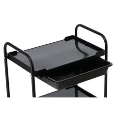 Kosmetologinis staliukas SL030 su ratukais – juodas