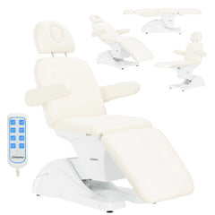Elektrinis kosmetologinis gultas Belani, 3 el. motorai - baltas