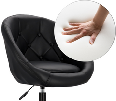 Kirpyklos kėdė Ferrara Black, juoda