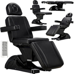 Kosmetologinis gultas LIA, 3 el. motorai, juoda sp.